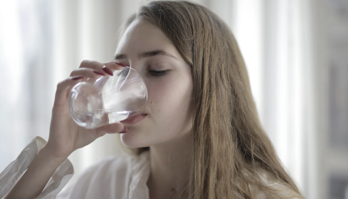 Women drinking water